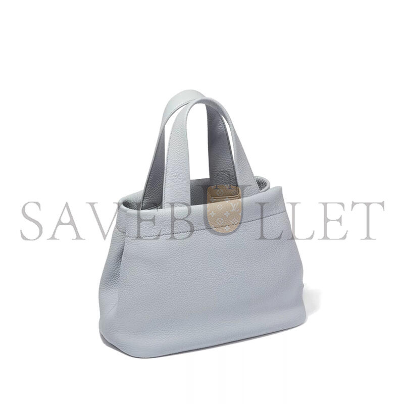 PRADA PERFORATED LOGO SMALL TOTE BAG IN CALF LEATHER 1BC384 (32*24*14cm)